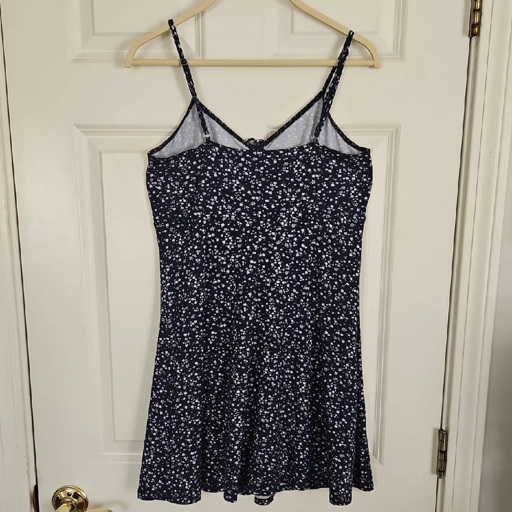 Hollister Dark Blue Floral Dress - Picture 4 of 4